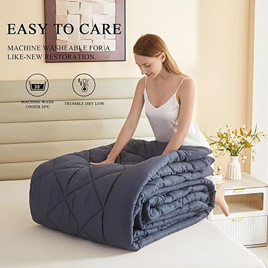 Extra-Large Down Alternative Comforter, Soft Lightweight All-Season Duvet Insert with Corner Tabs