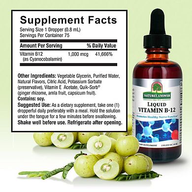 Nature's Answer - Liquid Vitamin B-12 - 2 fl oz