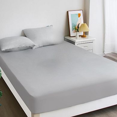 Twin Fitted Sheet 2 Pack, Bedding Fitted Sheets Only with Deep Pocket up to 14", Bottom Sheet