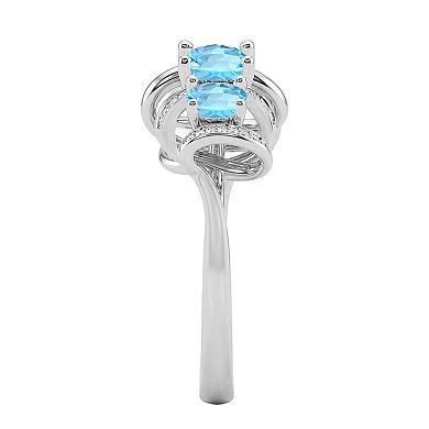 MASTERPIECE Sterling Silver Gemstone Ring