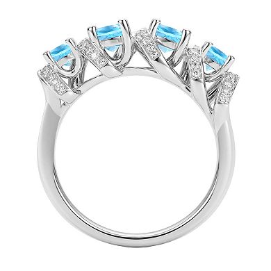MASTERPIECE Sterling Silver Gemstone Ring