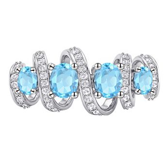 MASTERPIECE Sterling Silver Gemstone Ring