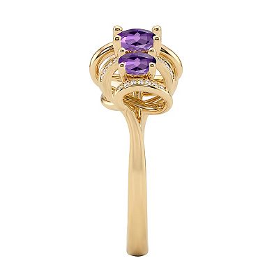 MASTERPIECE 14k Gold Over Silver Gemstone Ring