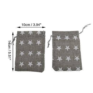 Five-pointed Star Print Drawstring Bag 2 Pcs
