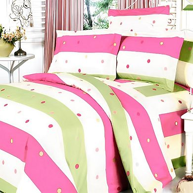 Mega Cotton Bedding Set Comforter Sheets Pillow Sham Duvet Cover Coordinated Bedroom Setup