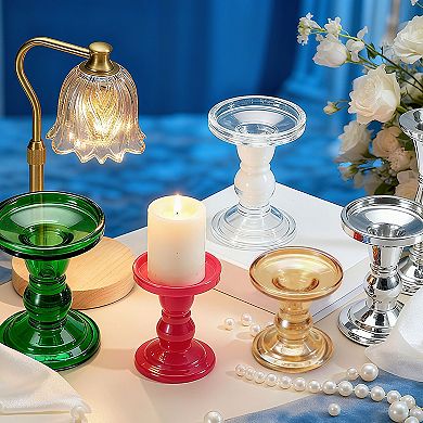 5.51" Height Glass Candle Holders for Column Candles