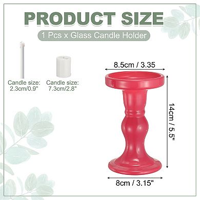 5.51" Height Glass Candle Holders for Column Candles