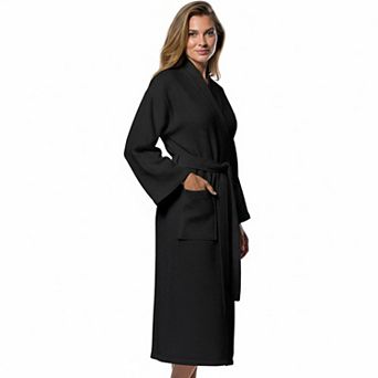 Lightweight Waffle Bathrobe Soft Cotton Blend Fast Drying Unisex