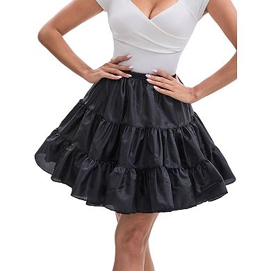 Women's Crinoline Prom Evening Wedding Dress Petticoats Underskirt Half Slips 60cm