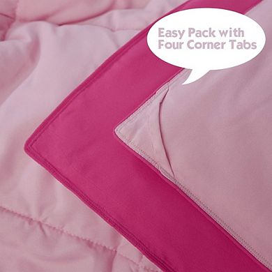 Reversible Down Alternative Comforter Set, Quilted Soft All-Season Bedding with Corner Tabs