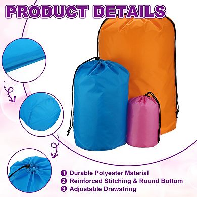 5.1 x 9.8" 2Pcs Stuff Sack, Ditty Bags Storage Sacks Drawstring