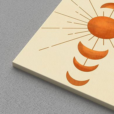 Boho Wall Art Set of 3 Mid Century Modern Geometric Canvas Prints Decor