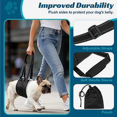 Dog Sling Adjustable Dog Lift Harness for Rear Leg
