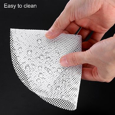 10 Pcs 7.5 Inch Non-Stick Silicone Steamer Liners Mesh Mat, Reusable Round Steamer Mesh Pad Mat