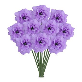 Artificial Roses Silk Rose Flower with Detachable Head Faux Small Rose Bouquets for DIY Crafts 5.9"H