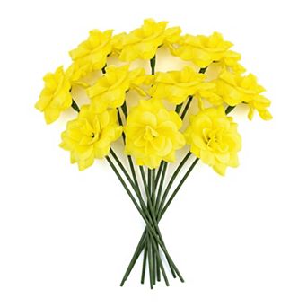 Artificial Roses Silk Rose Flower with Detachable Head Faux Small Rose Bouquets for DIY Crafts 5.9"H