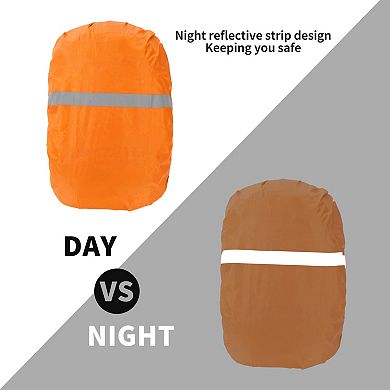 Reflective Backpack Rain Cover for Outdoor Hiking Riding 1Pc for Length 7.87"-9.06"
