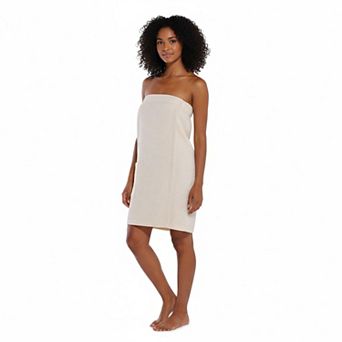 Lightweight Waffle Bath Wrap for Women Spa Absorbent Adjustable Fit