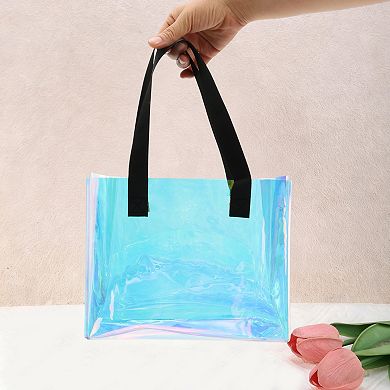 Holographic Ribbon Handle Gift Bag 1 Pc