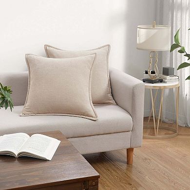 BrylaneHome Chenille Throw Pillow 2-Pack