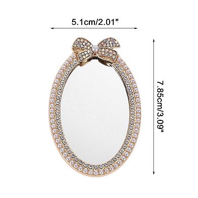 Faux Pearl Bow Mirror Phone Case Decoration 1 Pc