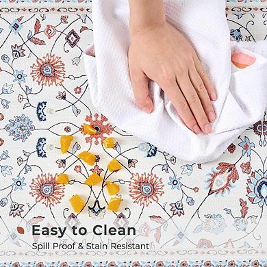 Anti Fatigue Kitchen Mat Set Waterproof Non Slip Cushioned Floral Floor Runner