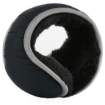 Unisex Winter Outdoor Behind Hair Foldable Faux Fur Fleece Earmuffs