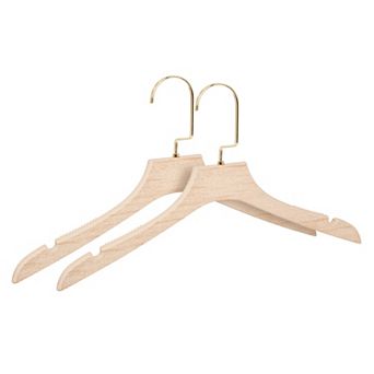 2 Pack Plastic Non-Slip Hangers Durable 360-degree Space Saving Clothes Hangers