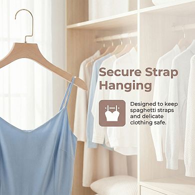 2 Pack Plastic Non-Slip Hangers Durable 360-degree Space Saving Clothes Hangers
