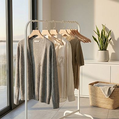2 Pack Plastic Non-Slip Hangers Durable 360-degree Space Saving Clothes Hangers