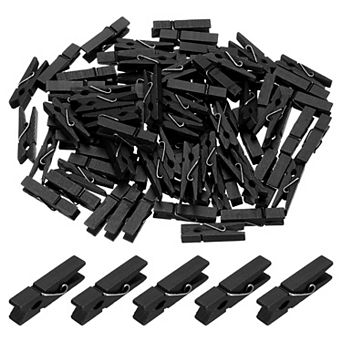100 pc Wooden Clothespins, Rust Resistant Wooden Clips for Laundry