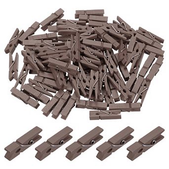100 pc Wooden Clothespins, Rust Resistant Wooden Clips for Laundry