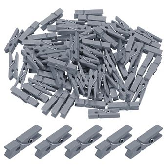 100 pc Wooden Clothespins, Rust Resistant Wooden Clips for Laundry