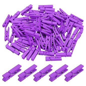 100 pc Wooden Clothespins, Rust Resistant Wooden Clips for Laundry
