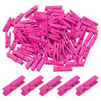 100 pc Wooden Clothespins, Rust Resistant Wooden Clips for Laundry