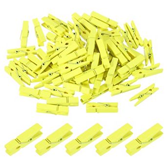 100 pc Wooden Clothespins, Rust Resistant Wooden Clips for Laundry