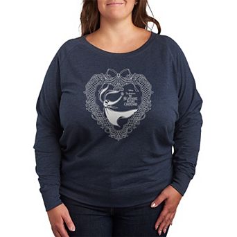 Plus Size Disney's The Nightmare Before Christmas Zero French Terry Long Sleeve Tee