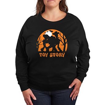Plus Size Disney / Pixar's Toy Story Halloween Silhouette French Terry Long Sleeve Tee