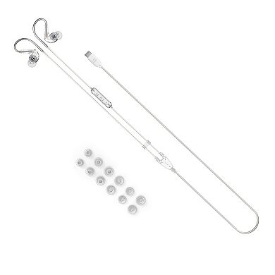 M6 In-Ear Sports Headphones with Memory Wire and Headset (USB-C Plug)
