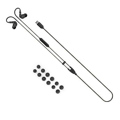 M6 In-Ear Sports Headphones with Memory Wire and Headset (USB-C Plug)