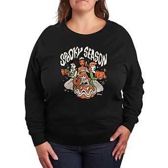 Plus Size Disney Princess Spooky Season French Terry Long Sleeve Tee