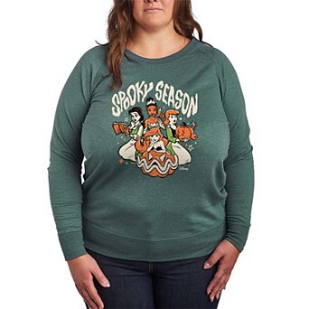 Plus Size Disney Princess Spooky Season French Terry Long Sleeve Tee