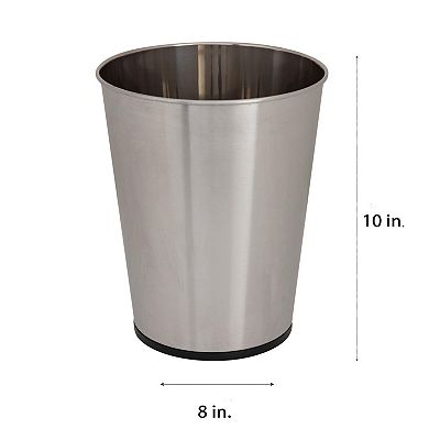 5L Small Round Open Top Trash Can Durable Space-Saving  for Bathroom Bedroom Dorm