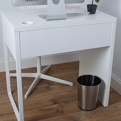 5L Small Round Open Top Trash Can Durable Space-Saving  for Bathroom Bedroom Dorm