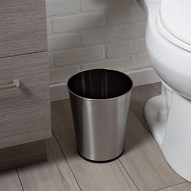 5L Small Round Open Top Trash Can Durable Space-Saving  for Bathroom Bedroom Dorm