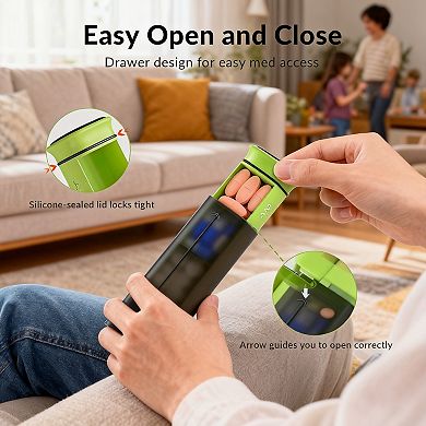 Splendid Frame Weekly Pill Organizer 3X a Day