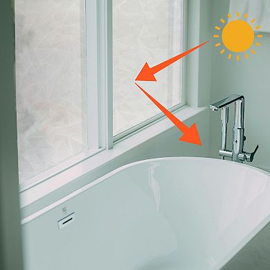 Self-adhesive Glass Window Sticker for Home Office 1Pc Clear 17.5(in) WIDE