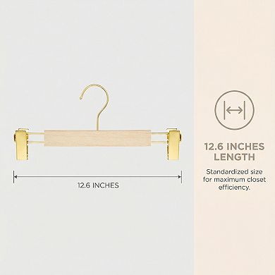 2 Pack Plastic Non-Slip Hangers Durable 360-degree Space Saving Clothes Hangers 12.6Inch
