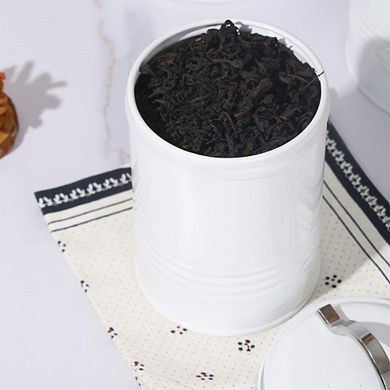 Airtight Farmhouse Kitchen Canister Set with Labels, Food Storage Jars