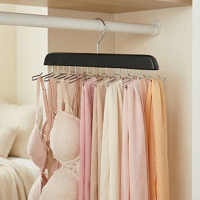 2 Pcs Hangers Wood Tank Top Hanger for Closet Organizer Space Saving Storage 11.02x5.31inch